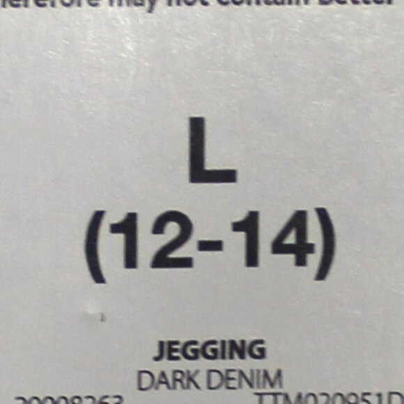 Time and Tru Large 12-14 Dark Denim Blue Jean Maternity Jeggings - Picture 6 of 8